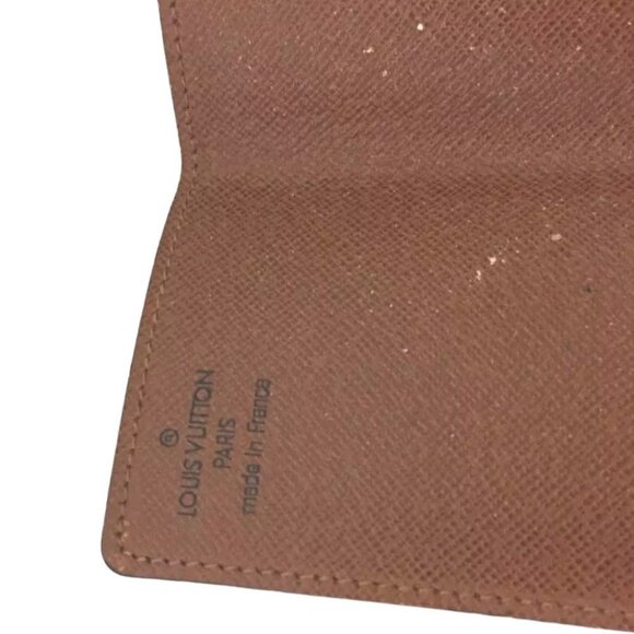 299152AH (C1) Louis Vuitton Wallet Card Case Porte Billets Pression Brown Monogr - Picture 7 of 9